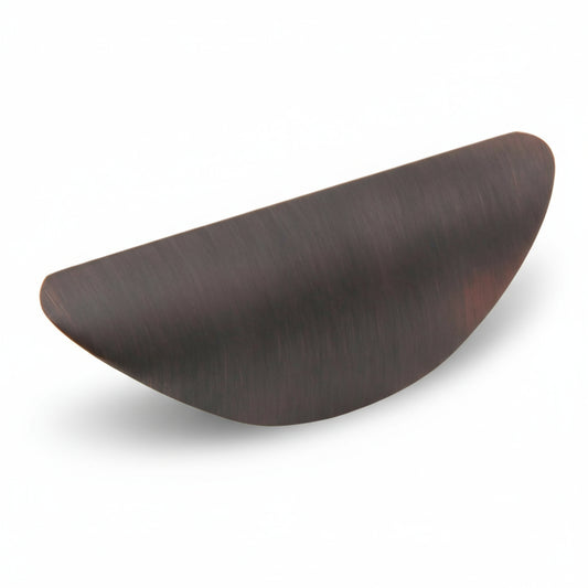 Silverline P2034 | Centers 1-1/4 in. Half Shell Finger Pull in Oil Rubbed Bronze