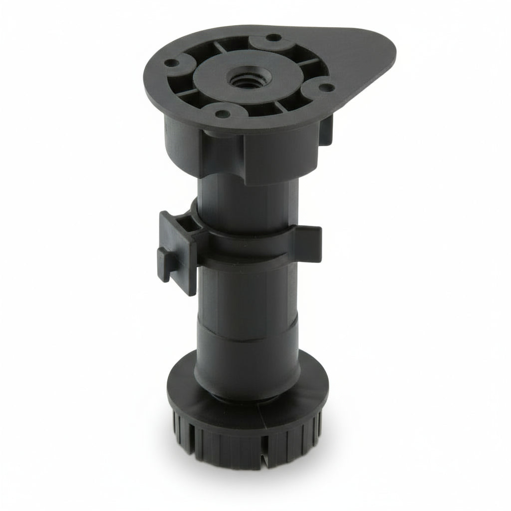 Silverline PKL002 | Diameter 1-3/16 in. Adjustable Plastic Furniture Leg Extensions with Clips (Set of 4)