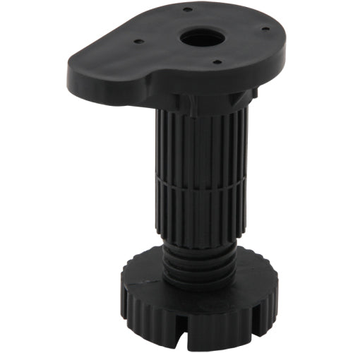 Silverline Black Plastic Furniture Leg Extensions, Adjustable, Set of 4