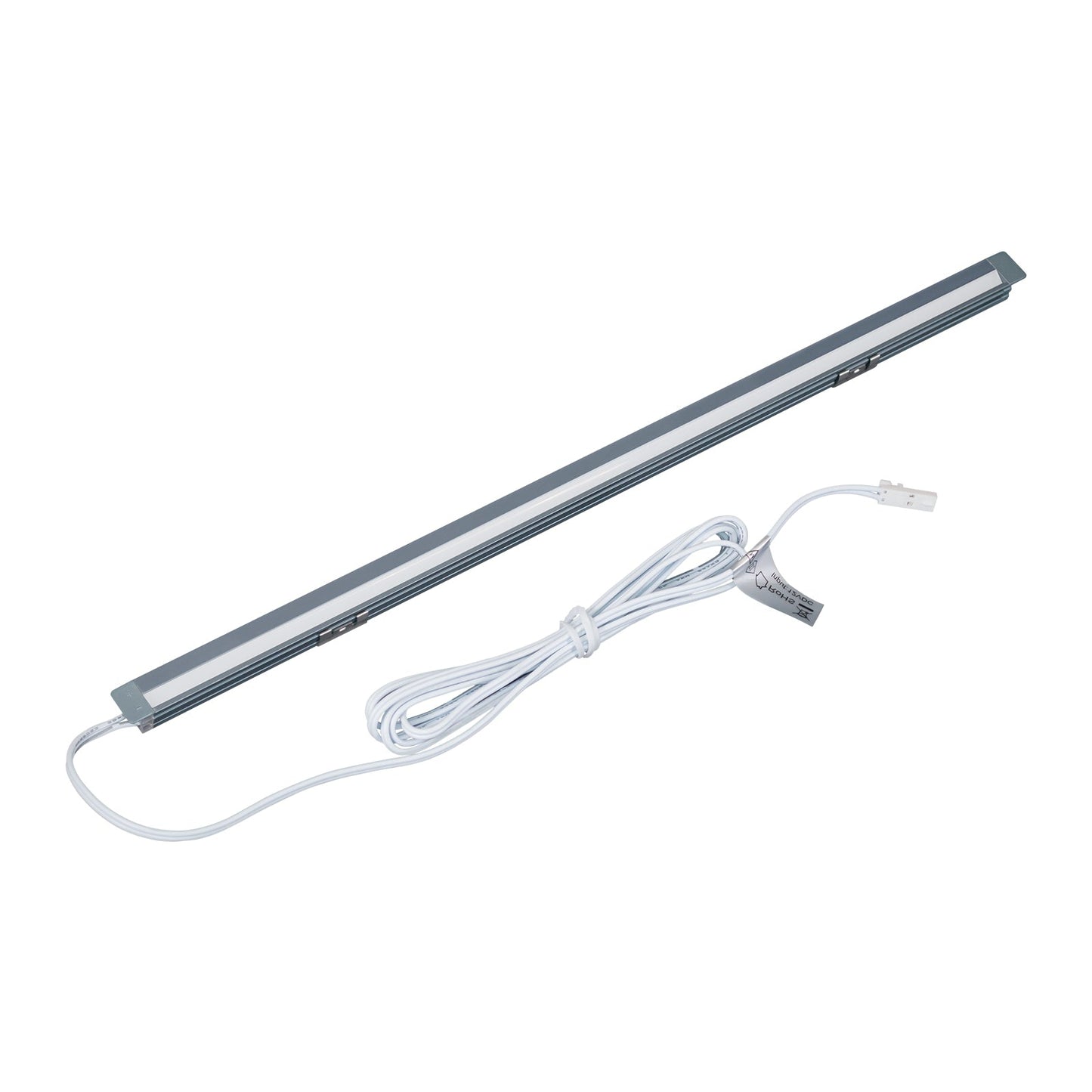 Recessed Anti-Glare LED Light Strip | 10 Feet Solder-Free Cuttable Cabinet Lighting | Titanium Grey