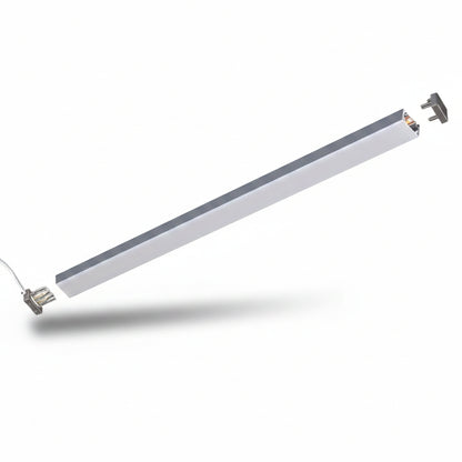 Surface Mount LED Light Strip | 10 Feet Solder-Free Cuttable Cabinet Lighting | Titanium Grey