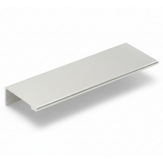 Silverline A1022 | Solid Finger Edge Tab Pull | Brushed Aluminum