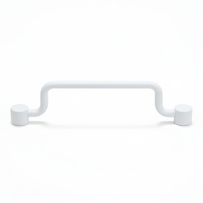 Silverline A1025 | Contemporary Bail Pull Drop Pull in Matte White