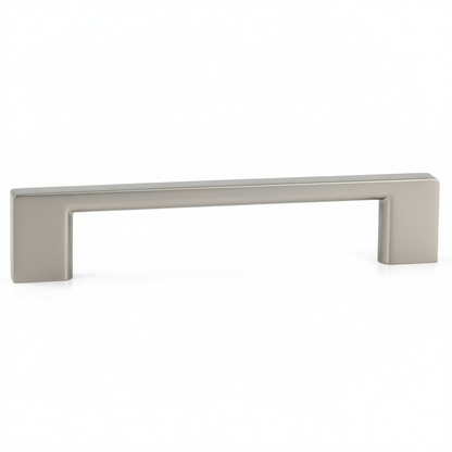 Silverline A2037 | Centers 5-1/16 in. Solid Thin Square Bar Pulls in Satin Nickel
