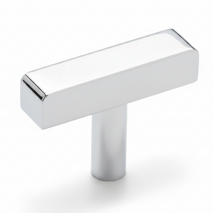 Silverline A2060 | 3/8 in. x 3/8 in. Solid Contemporary Modern Square Bar Pulls | Satin Nickel/ Matte Black/ Polished Chrome/ Satin Brass/ Oil Rubbed Bronze