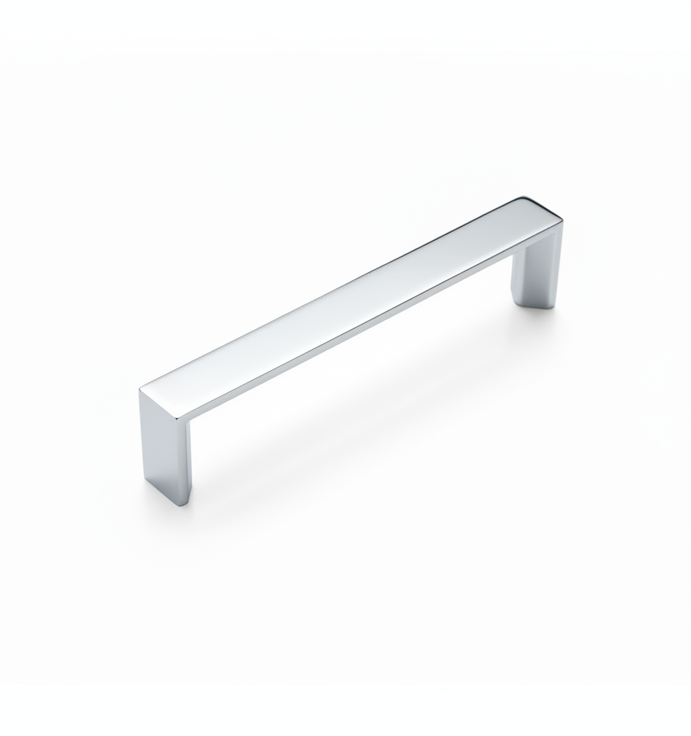 Silverline A2070 | Sleek Essentials Solid Cabinet Bar Pulls in Polished Chrome | Various Sizes