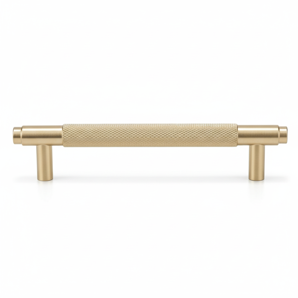 Silverline A5003 | Centers 5-1/16 in. Knurled Textured Bar Pulls in Gold