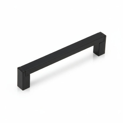 Silverline A5009 | 1/2 in. x 1/2 in. Contemporary Square Bar Pulls in Matte Black | Various Sizes
