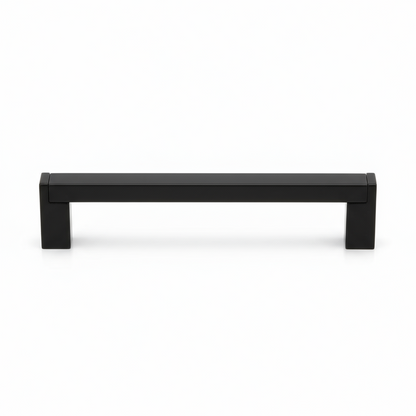 Silverline A5009 | 1/2 in. x 1/2 in. Contemporary Square Bar Pulls in Matte Black | Various Sizes