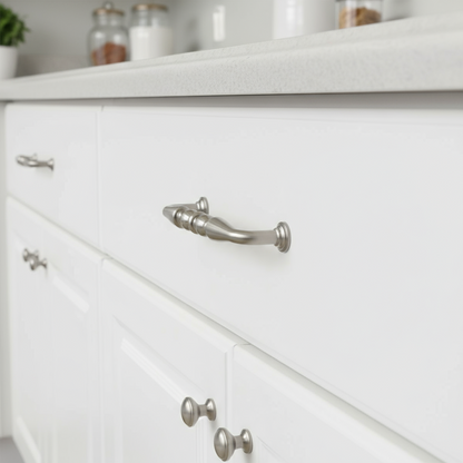 Silverline AP1212 | 3-3/4" Centers Furniture Arch Pulls in Satin Nickel