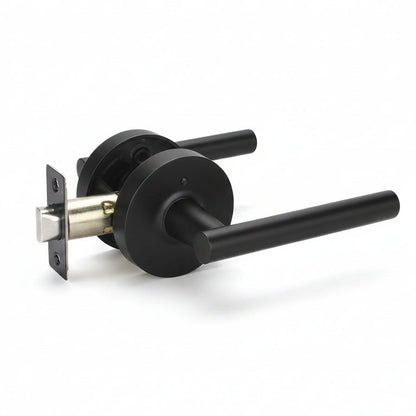 STG Arcadia Collection | Grade 3 Door Lever | Privacy & Passage | Matte Black / Satin Nickel