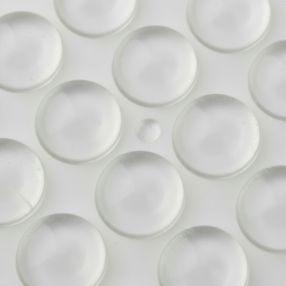 Silverline BP1015 | Diameter 7/16 in. Clear Adhesive Cabinet Door Bumpers (Bundle Options)