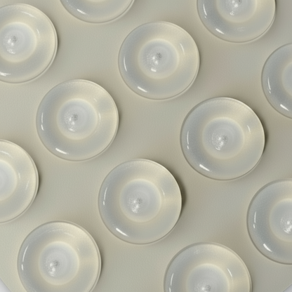 Silverline BP1355 | Diameter 1/2 in. Clear Adhesive Cabinet Door Bumpers (Bundle Options)