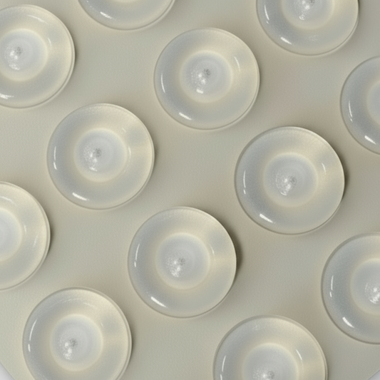 Silverline BP1355 | Diameter 1/2 in. Clear Adhesive Cabinet Door Bumpers (Bundle Options)