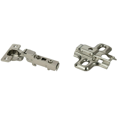Silverline CHC35110H | 110° Opening Self-Close European Hinge Half Overlay for Frameless Cabinets (Set of 2)