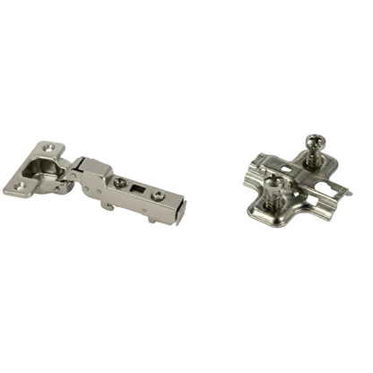 Silverline CHC35110H | 110° Opening Self-Close European Hinge Half Overlay for Frameless Cabinets (Set of 2)