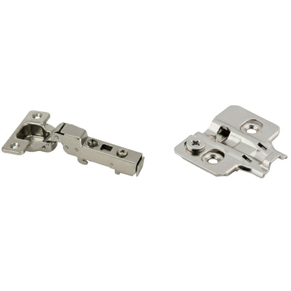 Silverline CHC35110H | 110° Opening Self-Close European Hinge Half Overlay for Frameless Cabinets (Set of 2)