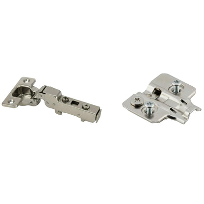Silverline CHC35110H | 110° Opening Self-Close European Hinge Half Overlay for Frameless Cabinets (Set of 2)