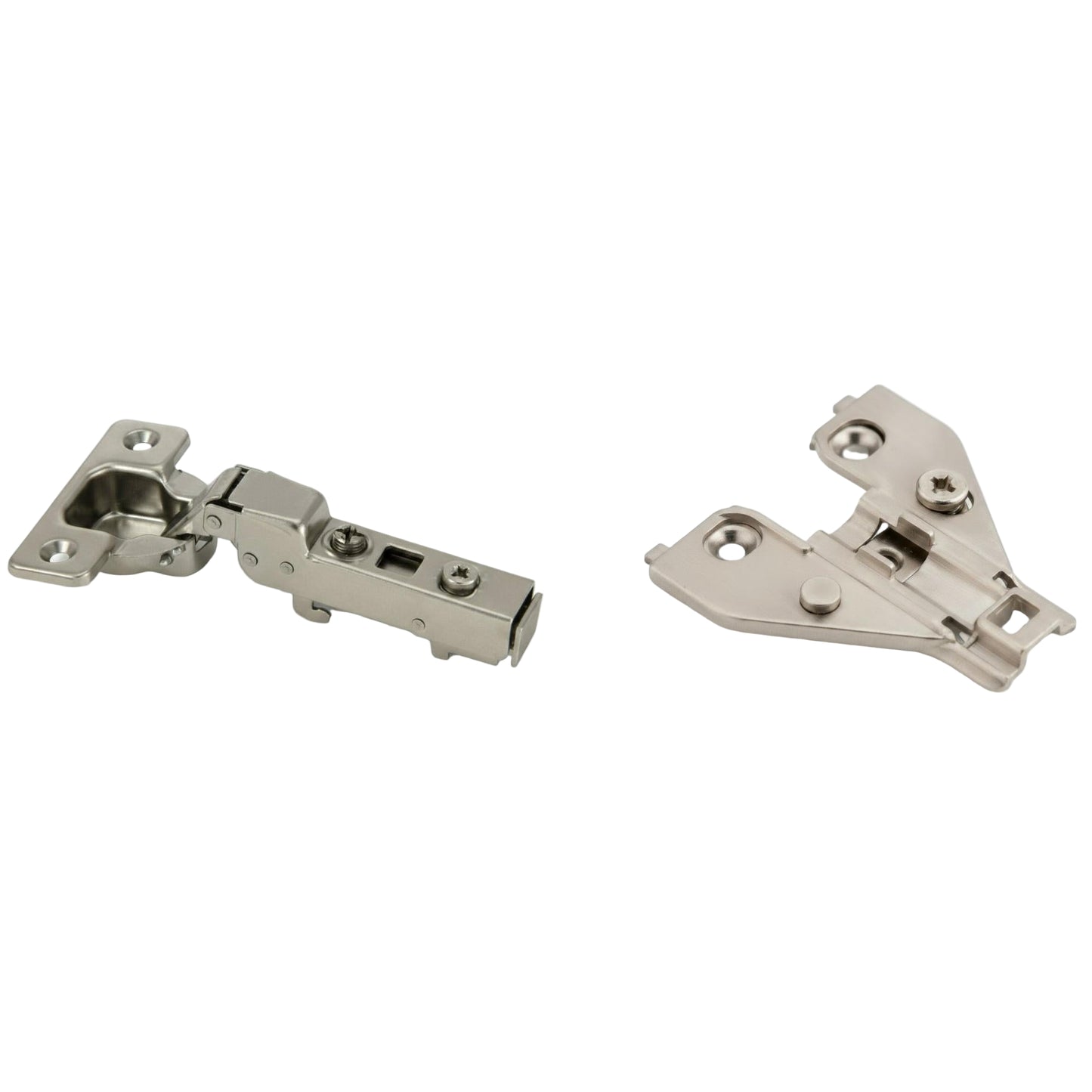 Silverline CHC35110H | 110° Opening Self-Close European Hinge Half Overlay for Framed Cabinets (Set of 2)