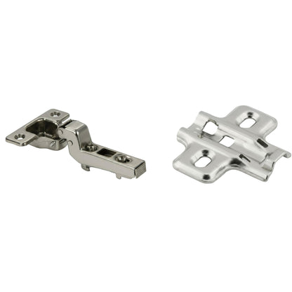 Silverline CHC35110I | 110° Opening Self-Close European Inset Hinge for Frameless Cabinets (Set of 2)