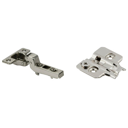 Silverline CHC35110I | 110° Opening Self-Close European Inset Hinge for Frameless Cabinets (Set of 2)