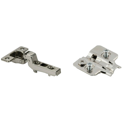 Silverline CHC35110I | 110° Opening Self-Close European Inset Hinge for Frameless Cabinets (Set of 2)