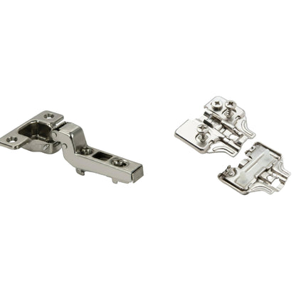 Silverline CHC35110I | 110° Opening Self-Close European Inset Hinge for Frameless Cabinets (Set of 2)