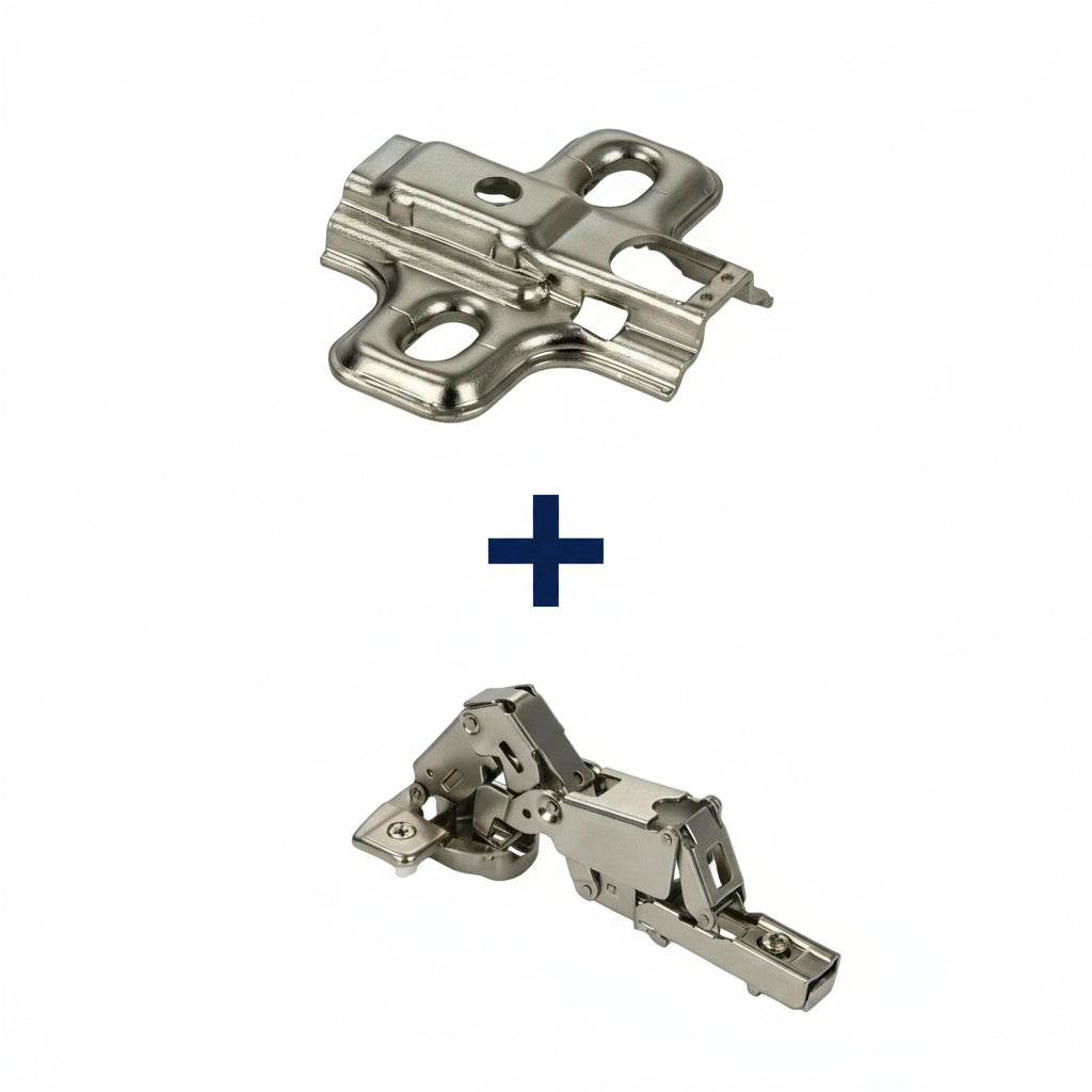 Silverline CHC35165 | 165° Opening Self-Close Lazy Susan Bi-Fold Corner Hinge (Set of 2)