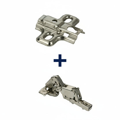 Silverline CHC35165 | 165° Opening Self-Close Lazy Susan Bi-Fold Corner Hinge (Set of 2)