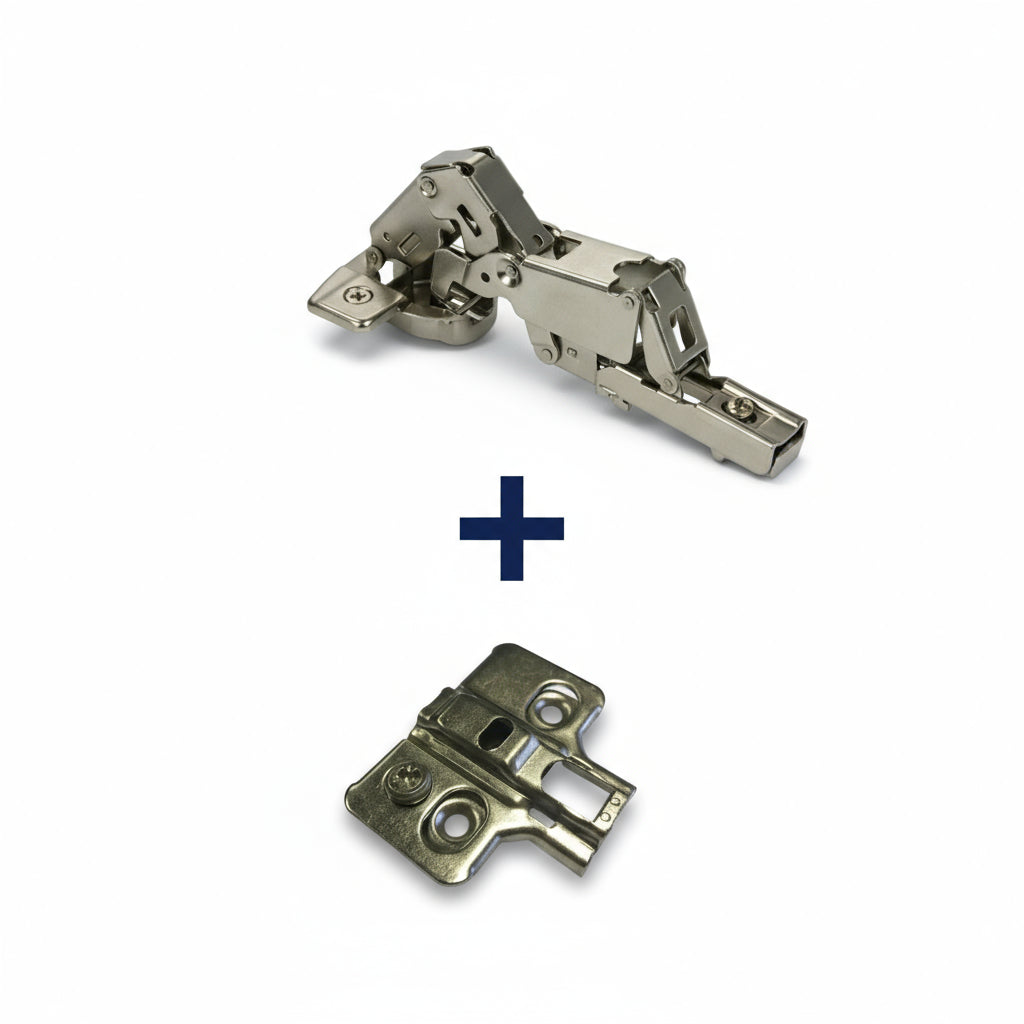 Silverline CHC35165 | 165° Opening Self-Close Lazy Susan Bi-Fold Corner Hinge (Set of 2)