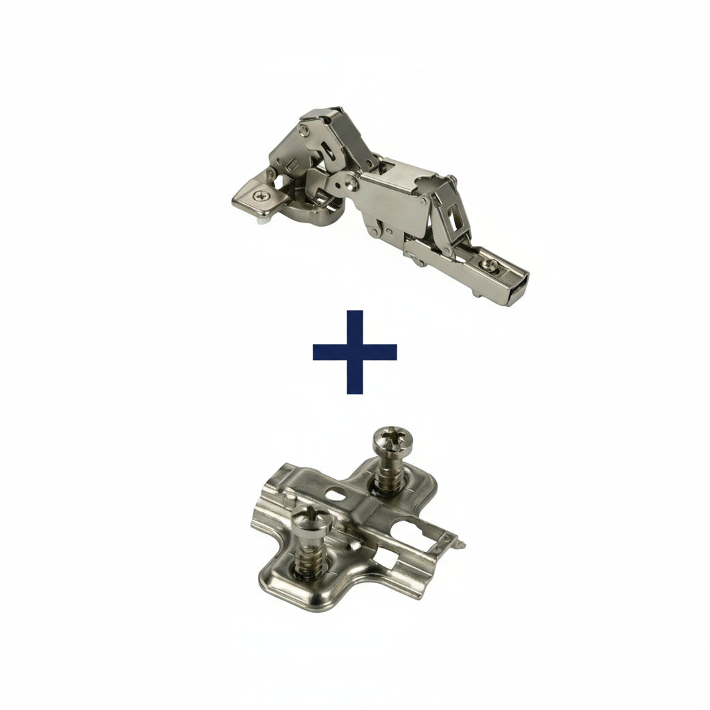 Silverline CHC35165 | 165° Opening Self-Close Lazy Susan Bi-Fold Corner Hinge (Set of 2)