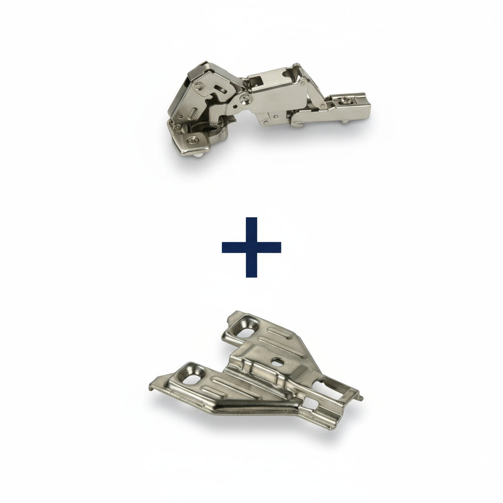 Silverline CHC35165 | 165° Opening Self-Close Lazy Susan Bi-Fold Corner Hinge (Set of 2)