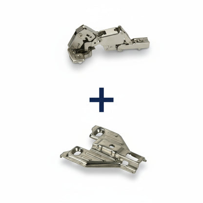 Silverline CHC35165 | 165° Opening Self-Close Lazy Susan Bi-Fold Corner Hinge (Set of 2)