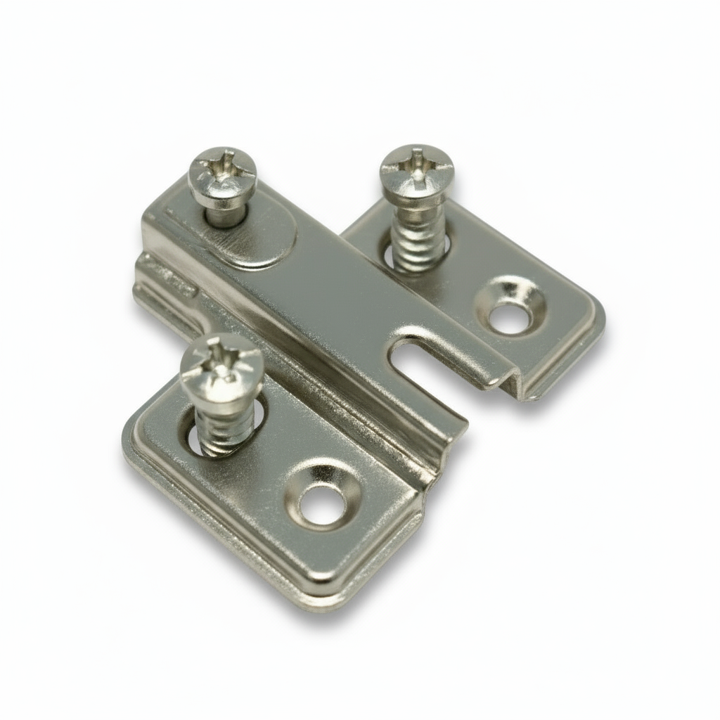 Silverline CHPSEU3540s | Frameless Hinge Mounting Plate for Slide-On Hinge CHS35110 (Set of 10)
