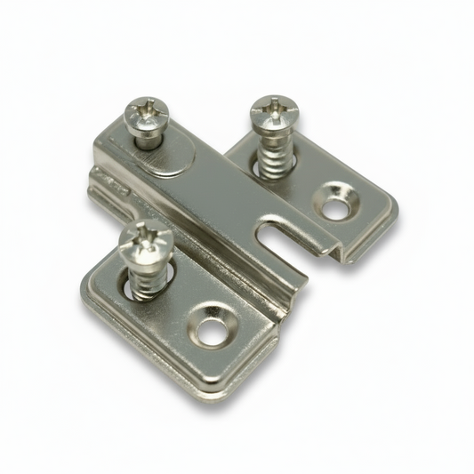 Silverline CHPSEU3540s | Frameless Hinge Mounting Plate for Slide-On Hinge CHS35110 (Set of 10)