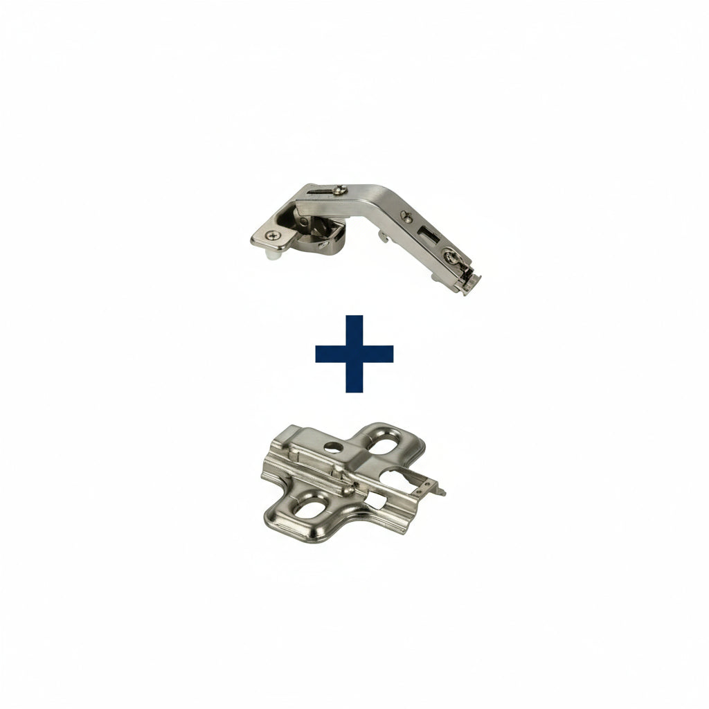 Silverline CNCH135 | 135° Opening Self-Close Clip-On Corner Concealed Hinge (Set of 2)