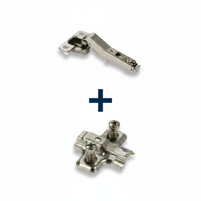 Silverline CNCH45 | 45° Opening Self-Close Clip-On Corner Concealed Hinge (Set of 2)