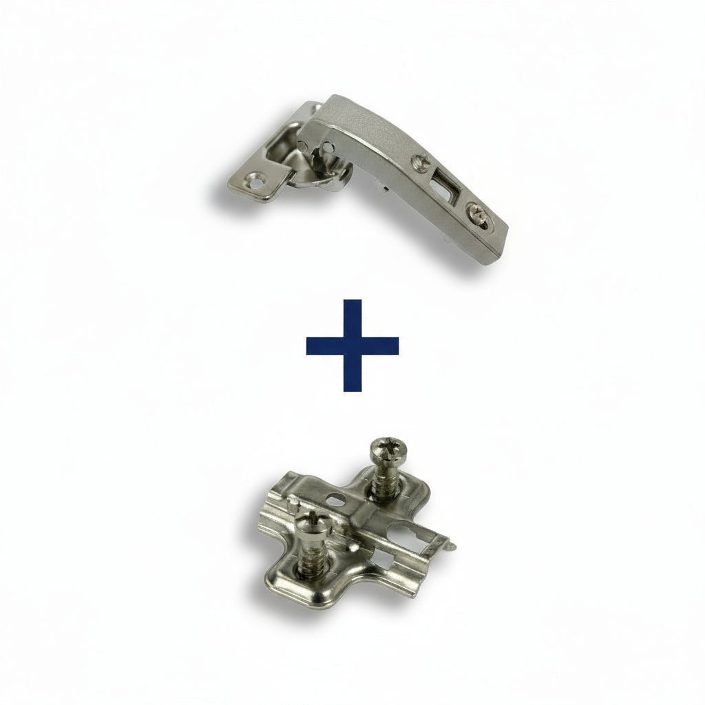 Silverline CNCH90 | 90° Opening Self-Close Clip-On Corner Concealed Hinge (Set of 2)