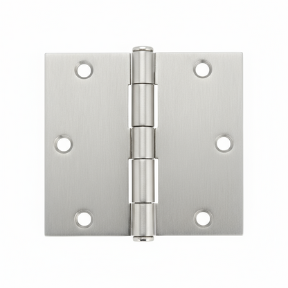 Silverline DH5002 | Square Radius Commercial Butt Door Hinge | Various Sizes (Set of 2)