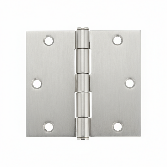 Silverline DH5002 | Square Radius Commercial Butt Door Hinge | Various Sizes (Set of 2)