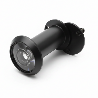 Silverline DV01B | 200 Degrees Solid Zinc Glass Lens Door Viewer | Matte Black/ Antique Copper