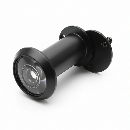 Silverline DV01B | 200 Degrees Solid Zinc Glass Lens Door Viewer | Matte Black/ Antique Copper