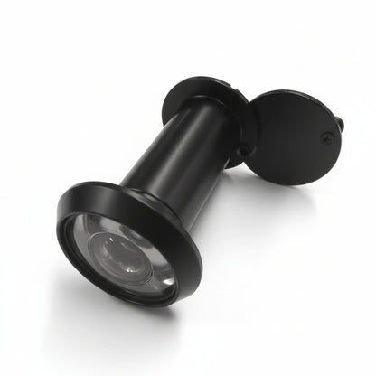 Silverline DV01B | 200 Degrees Solid Zinc Glass Lens Door Viewer | Matte Black/ Antique Copper