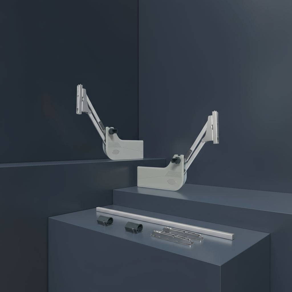 Silverline EasyLift G219 | Soft-Close Free-Stop Vertical Lift System for Upper Cabinets (1 Pair)