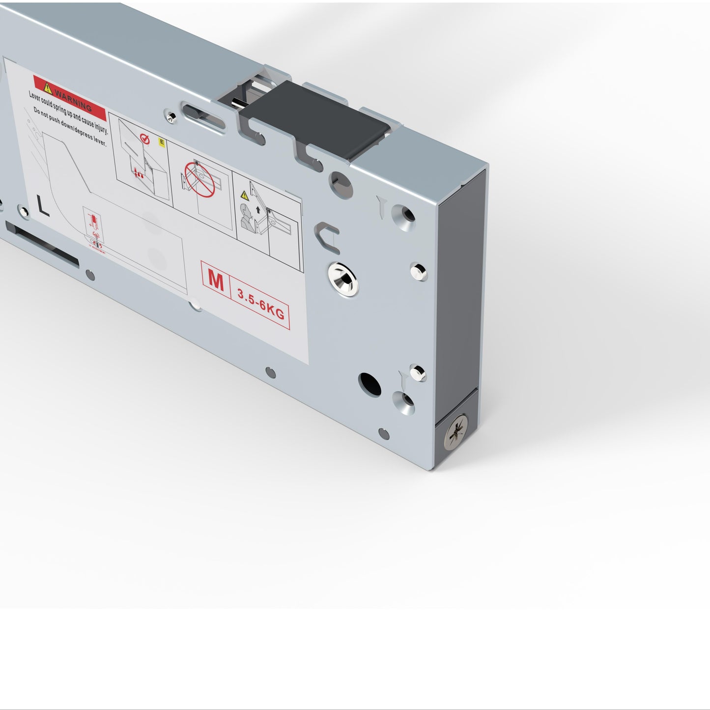 Silverline EasyLift G219 | Soft-Close Free-Stop Vertical Lift System for Upper Cabinets (1 Pair)