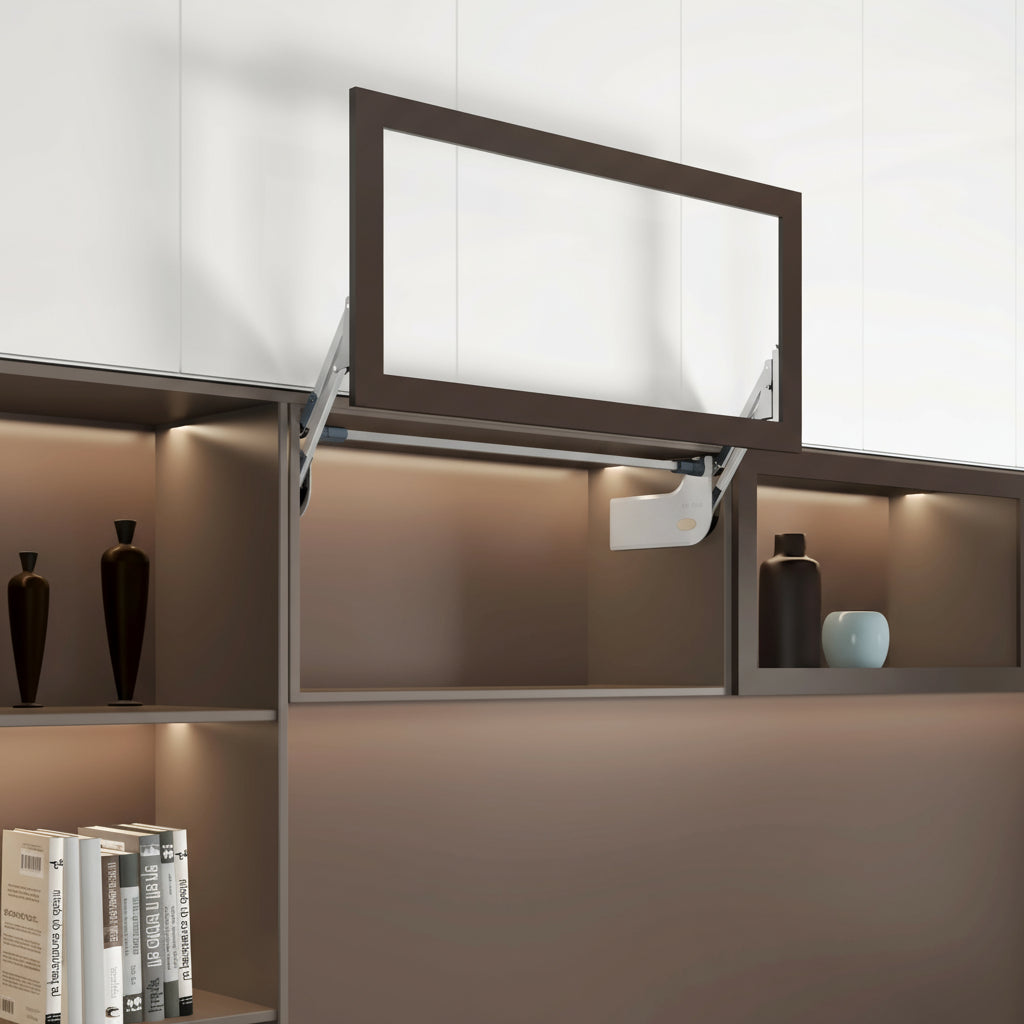 Silverline EasyLift G219 | Soft-Close Free-Stop Vertical Lift System for Upper Cabinets (1 Pair)