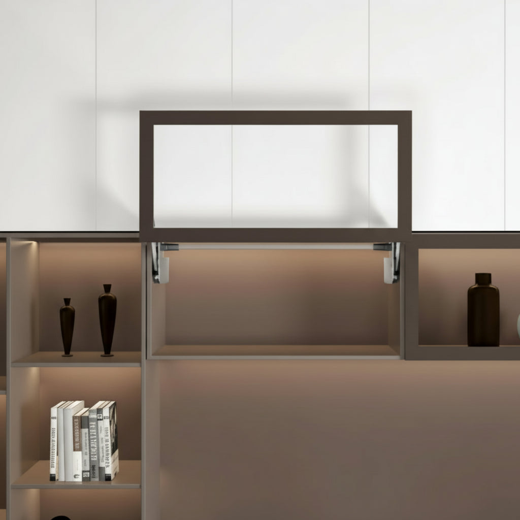 Silverline EasyLift G219 | Soft-Close Free-Stop Vertical Lift System for Upper Cabinets (1 Pair)