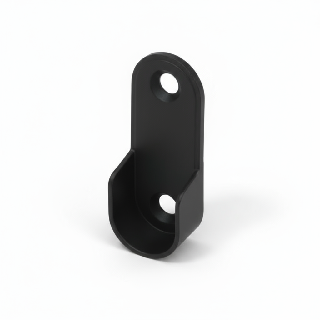 Silverline G2701 | Closet Pole Socket End Support for Oval Closet Rod | Various Finishes (Set of 4)