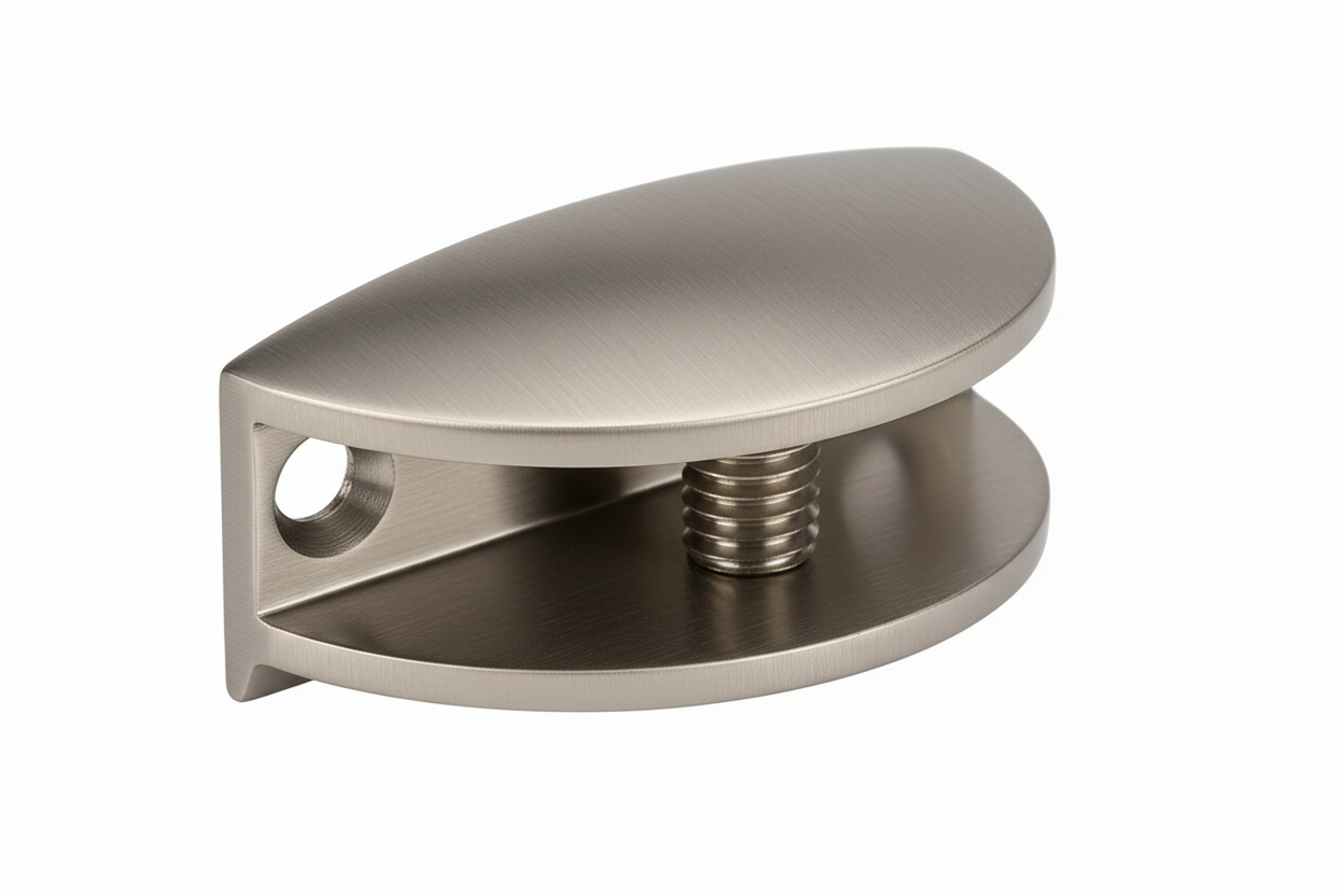 Silverline GH31 | Glass Clamp for 1/4" to 7/16" Thick Glass | Various Finishes