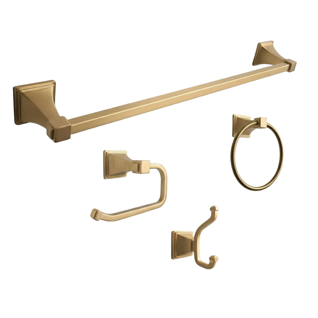 Homefit Goldiva Collection | Stainless Steel 304 Bathroom Accessories in Brushed Gold Bronze